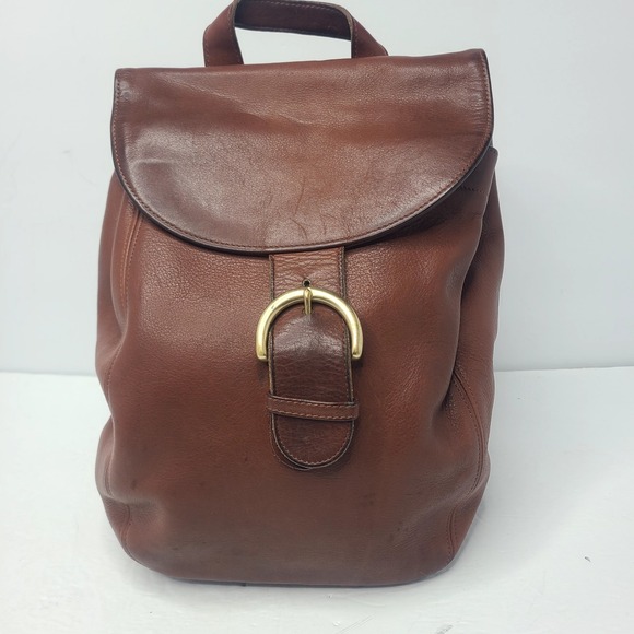 Coach Handbags - Vtg Coach 4134 Soho Leather Buckle Back Sack Backpack 90s Made In USA Brown